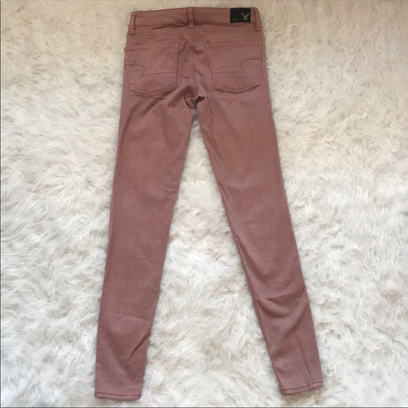 *NWOT* American Eagle Dusty Rose Jeggings - Picture 2 of 5